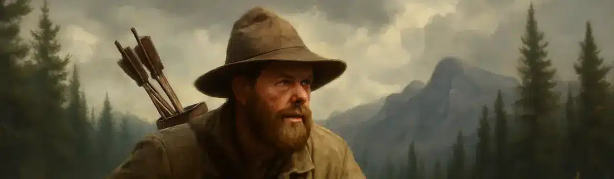 hunter in wild